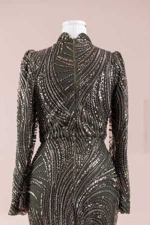 Tira Tesettür Abiye - FioraofDress - tesettur - abiye - HAKİ - 38 - hijab - evening - dress