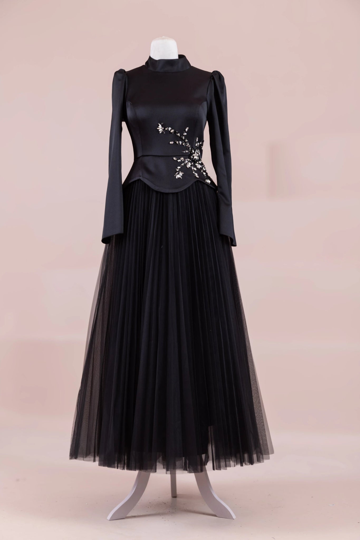 Tuéra Tesettür Abiye - FioraofDress - tesettur - abiye - Siyahh - 36 - hijab - evening - dress