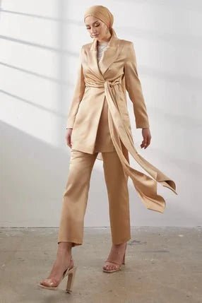 Tuvana Tesettür Vanilya Takım - FioraofDress - tesettur - abiye - 44 - hijab - evening - dress