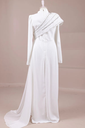 Valen Tesettür Abiye - FioraofDress - tesettur - abiye - Beyaz - 38 - hijab - evening - dress