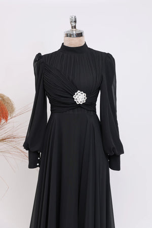 Valerya Abiye - FioraofDress - tesettur - abiye - 38 - Gül Kurusu - hijab - evening - dress