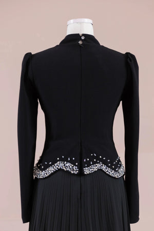 Velor Tesettur Abiye - FioraofDress - tesettur - abiye - Siyahh - 38 - hijab - evening - dress