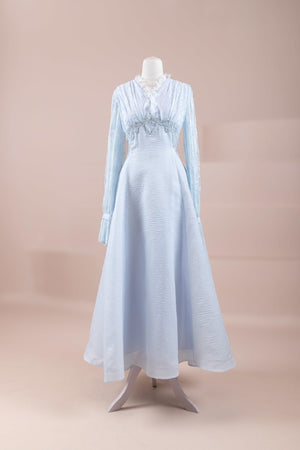 Xavier Tesettür Abiye - FioraofDress - tesettur - abiye - Mavi - 36 - hijab - evening - dress