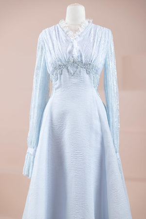 Xavier Tesettür Abiye - FioraofDress - tesettur - abiye - Mavi - 36 - hijab - evening - dress