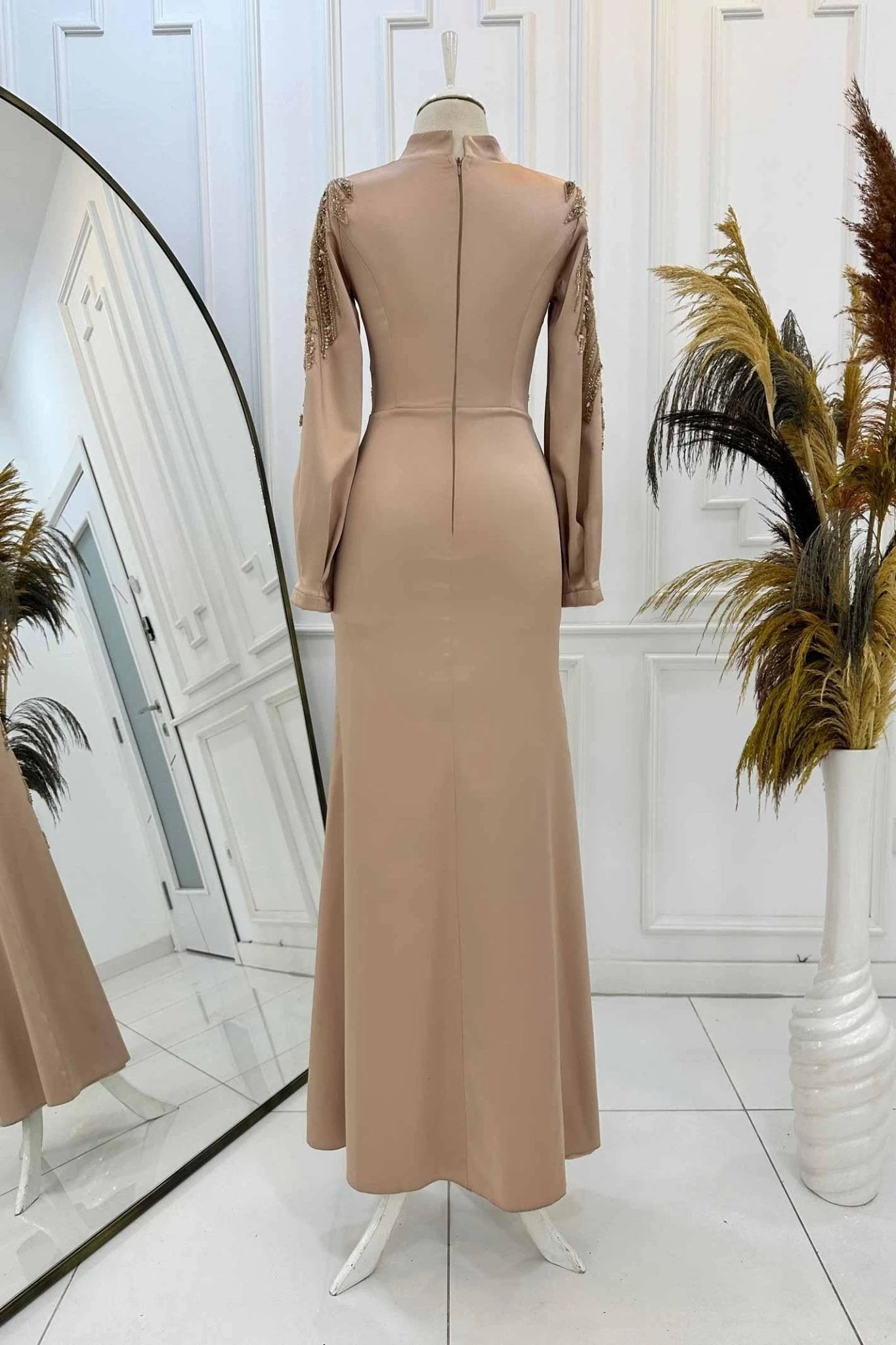 Yıldız Abiye - FioraofDress - tesettur - abiye - 48 - rose - hijab - evening - dress