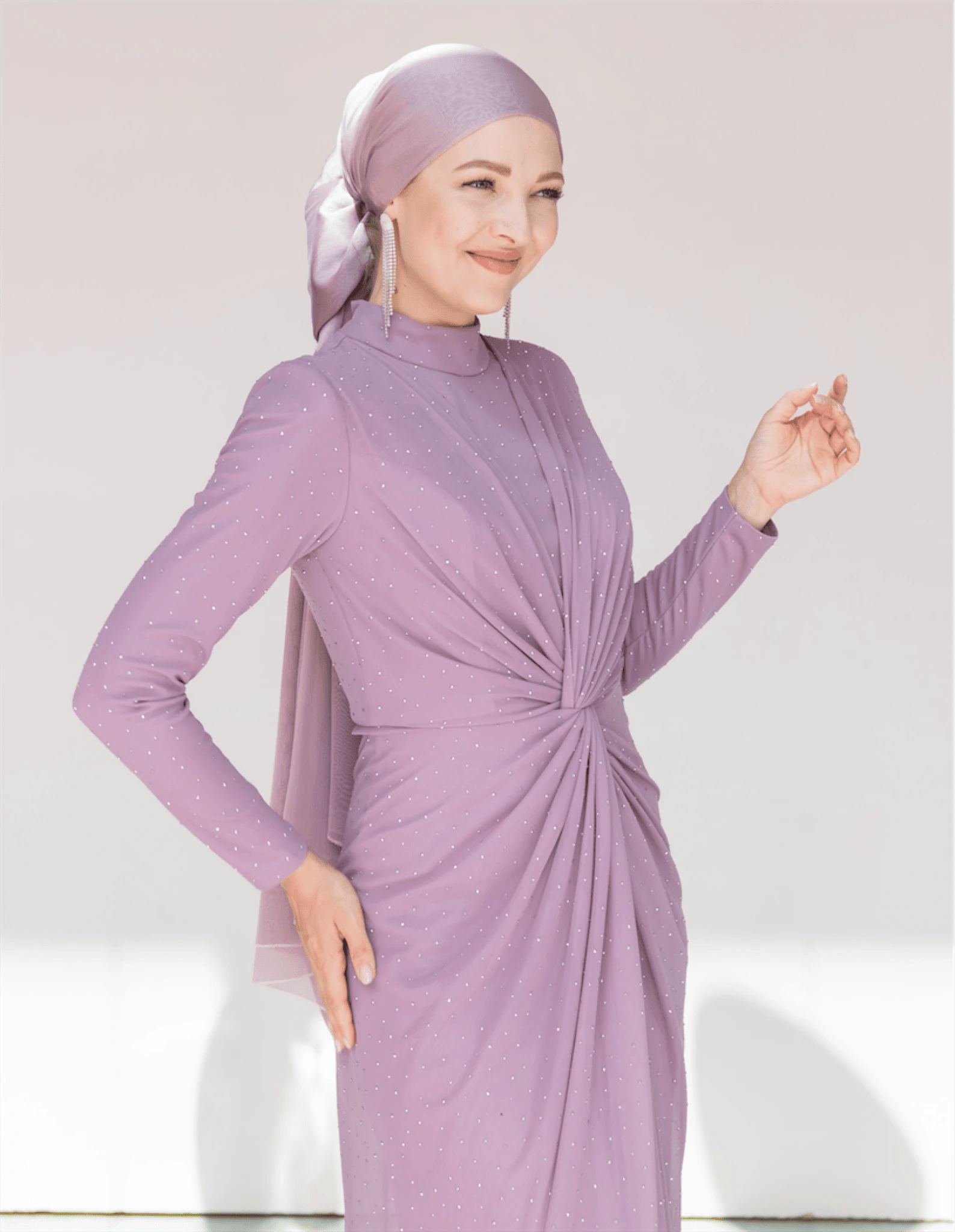 Zarif Tesettür Abiye - FioraofDress - tesettur - abiye - 44 - Pudra - hijab - evening - dress