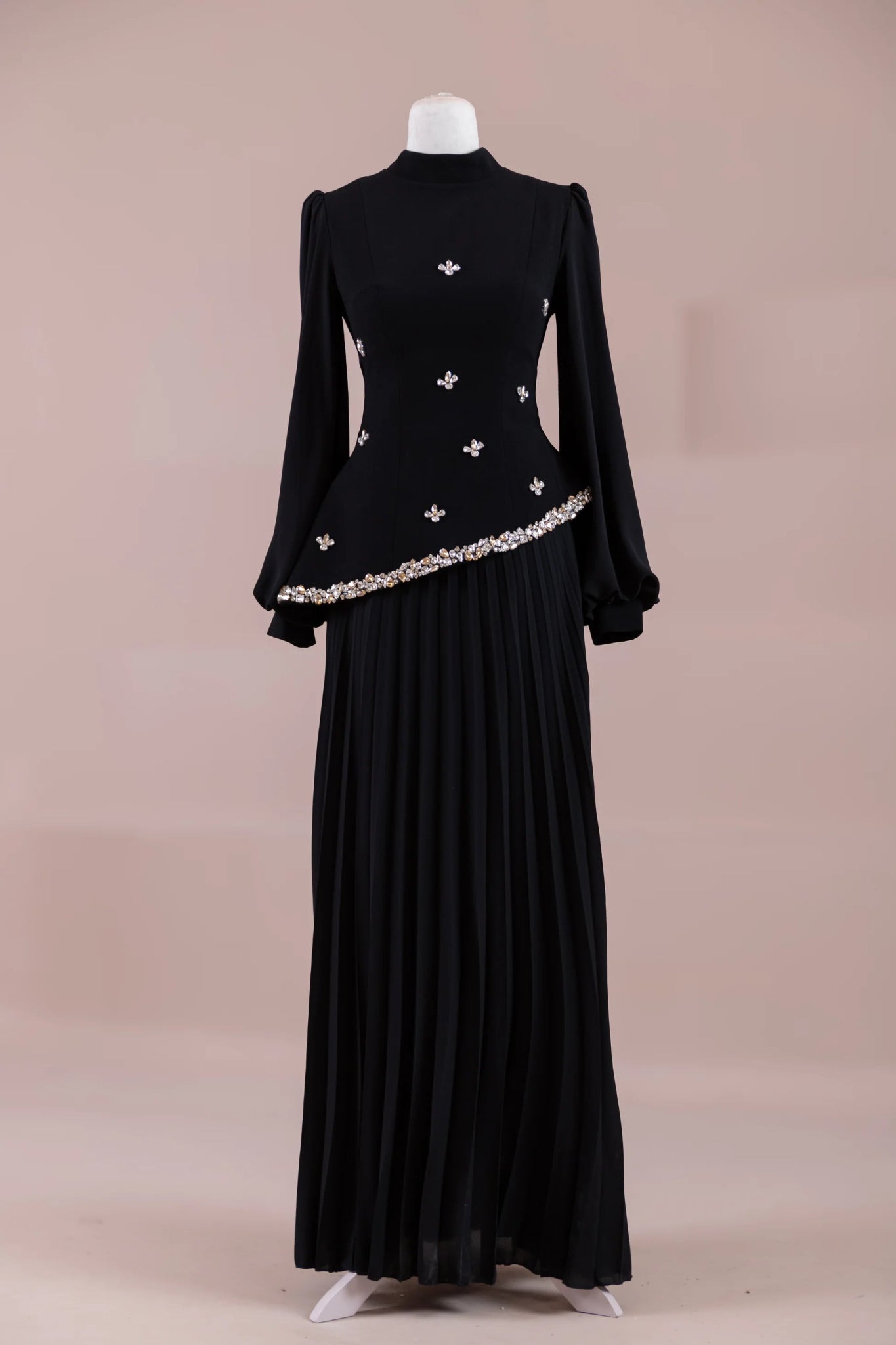 Zela Tesettür Abiye - FioraofDress - tesettur - abiye - Siyahh - 38 - hijab - evening - dress