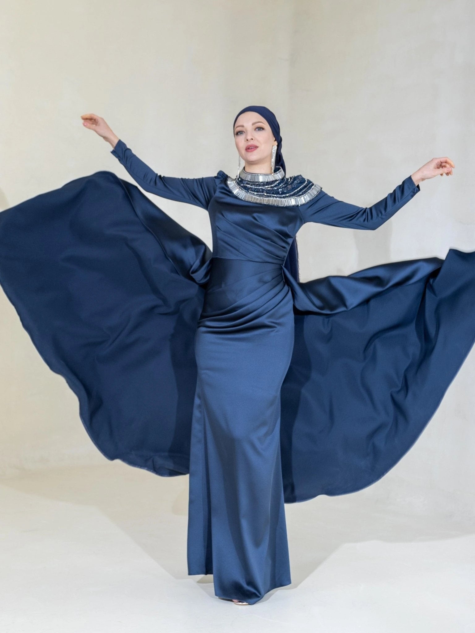Zümra Tesettür Abiye - FioraofDress - tesettur - abiye - 44 - Pudra - hijab - evening - dress